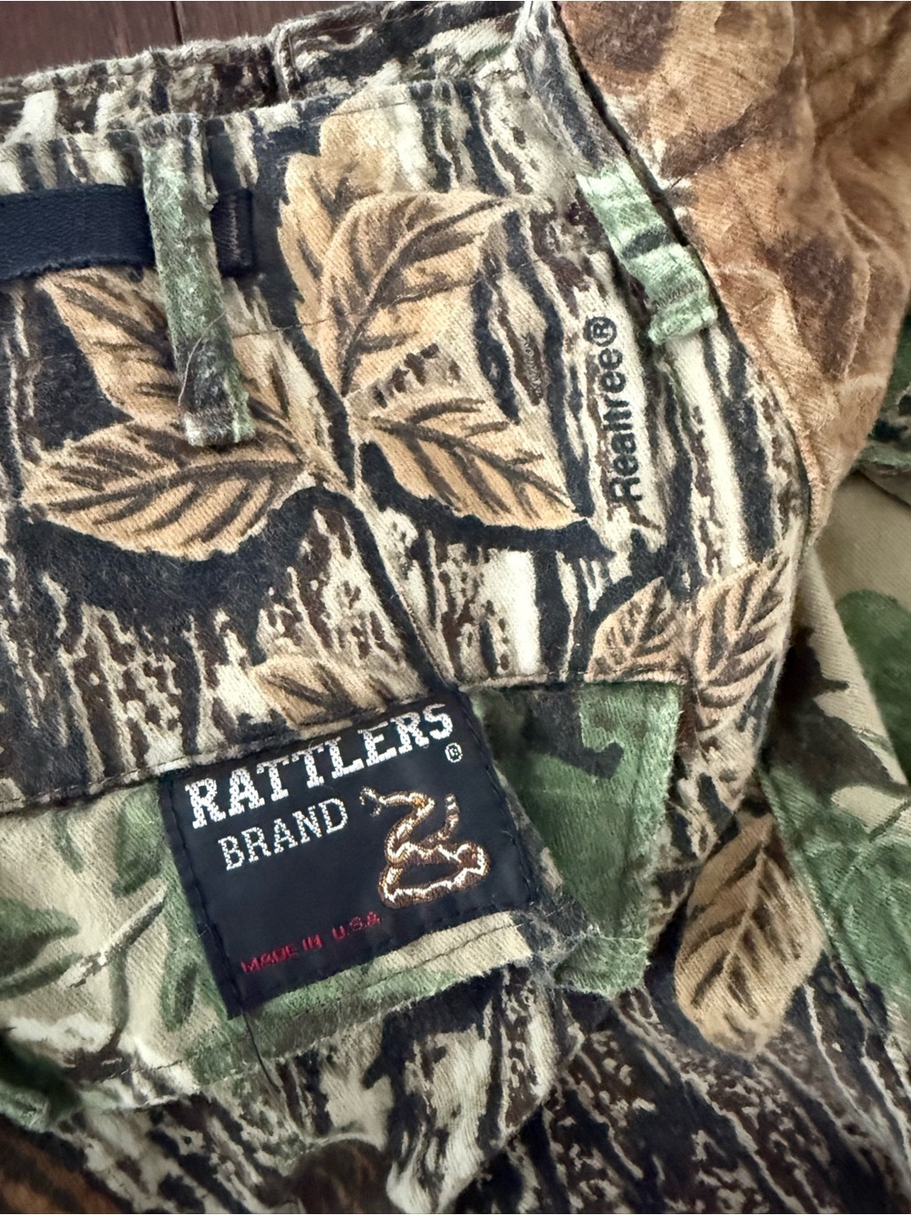 Men's Rattlers Cargo Pants in Brown/Green Camo